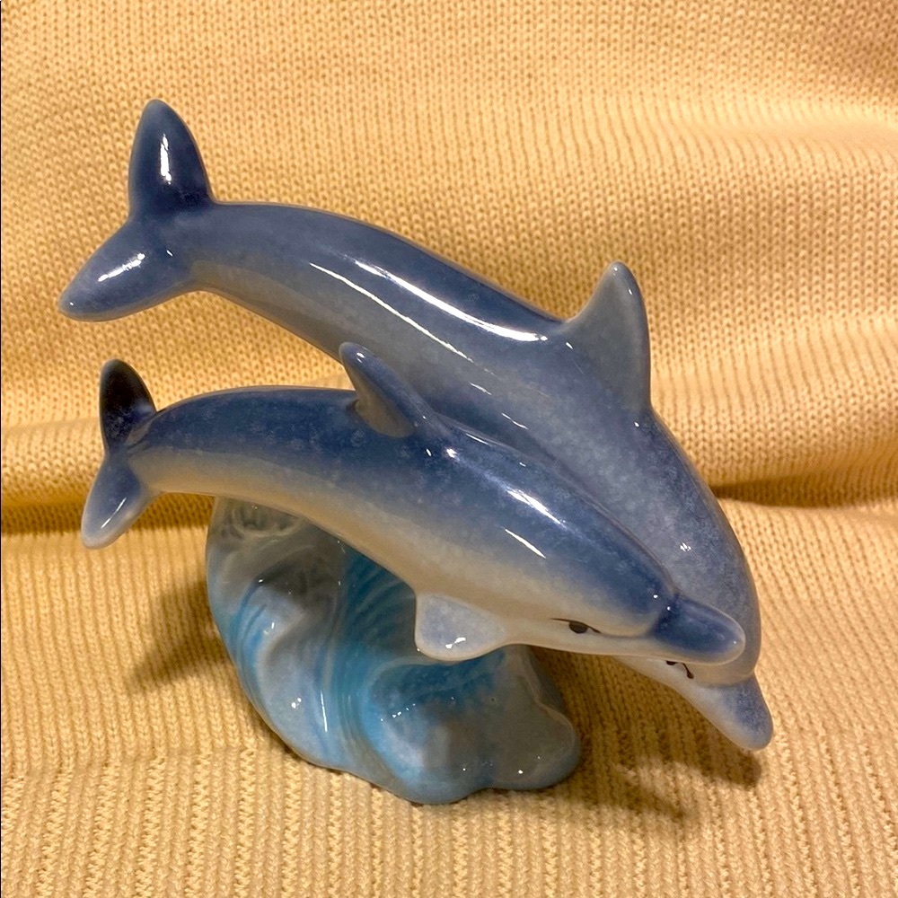 Otagiri Collectable Blue & Grey Dolphin Figurine - Picture 2 of 7